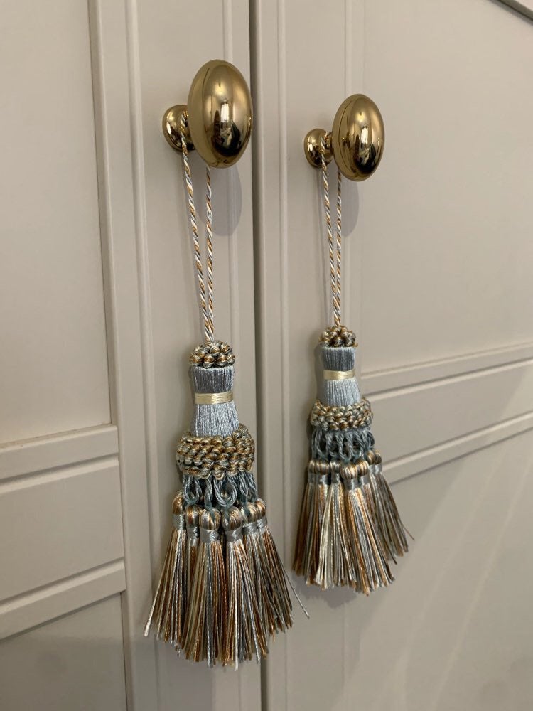 Luxe Sierkwast - Speelse Kwastjes~ Goud/Turquoise Mix, Almere, JoyClusive, Nieuw, Ophalen of Verzenden