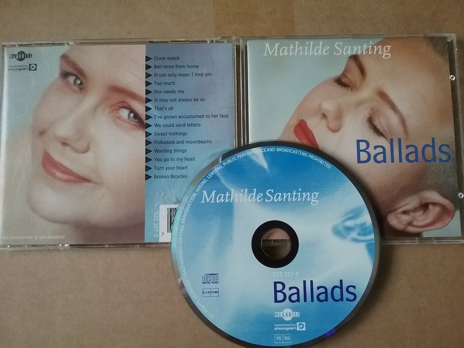Mathilde Santing - Ballads, Cd's en Dvd's, Cd's | Pop, Ophalen of Verzenden, Zo goed als nieuw