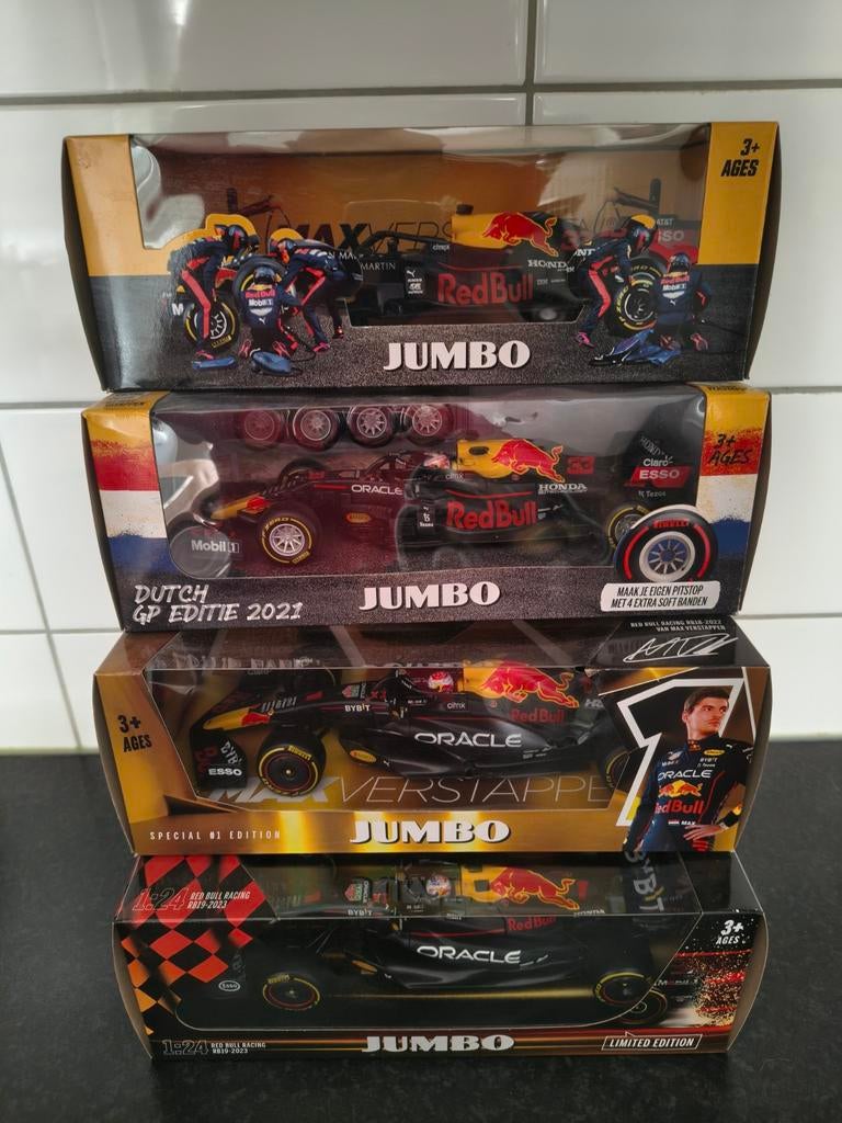 Max Verstappen Jumbo F1 modelauto's 1:24 en sleutelhanger, Ophalen, Nieuw, Auto, Overige merken
