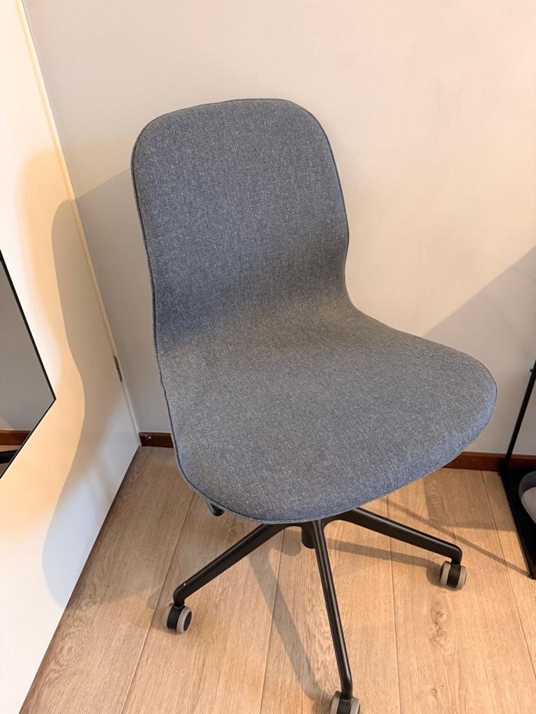 IKEA LÅNGFJÄLL bureaustoel Gunnared blauw, Huis en Inrichting, Ophalen, Zo goed als nieuw, Blauw, Bureaustoel