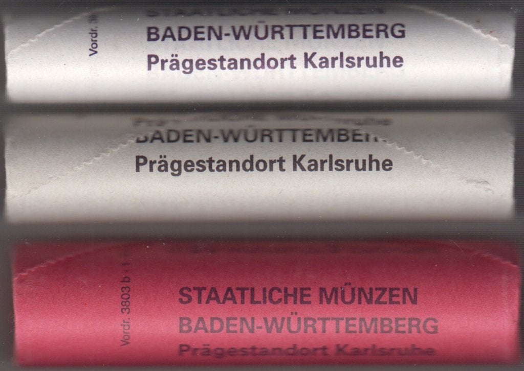 Duitsland 1, 2 en 5 cent 2002 G in complete rollen UNC, Postzegels en Munten, Munten | Europa | Euromunten, Ophalen of Verzenden