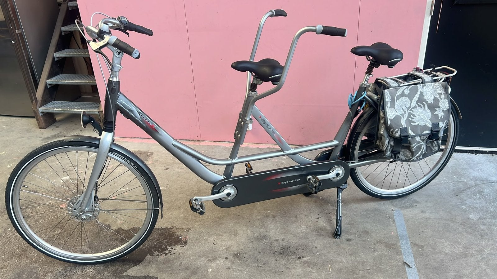 Tandem fiets Sparta Doublex, Ophalen, Zo goed als nieuw, 53 tot 57 cm, Minder dan 10 versnellingen