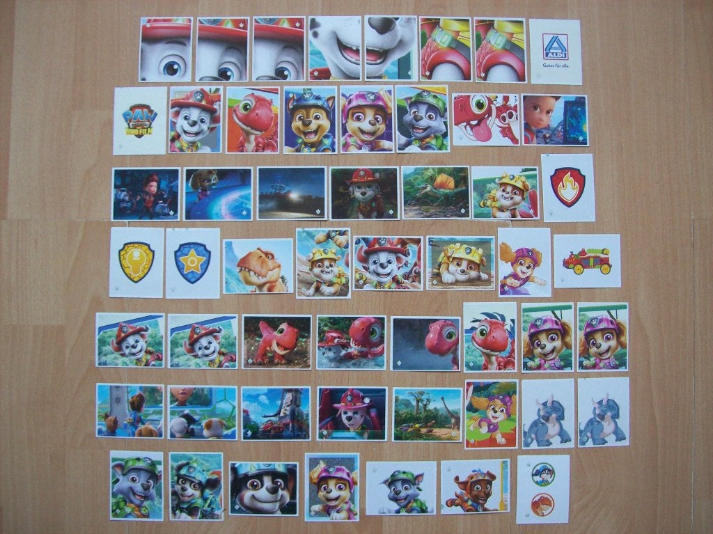 Paw Patrol stickers Aldi Duitsland 69 stuks Nickelodeon 2026, Verzamelen, Ophalen of Verzenden, Nieuw, Film, Tv of Omroep