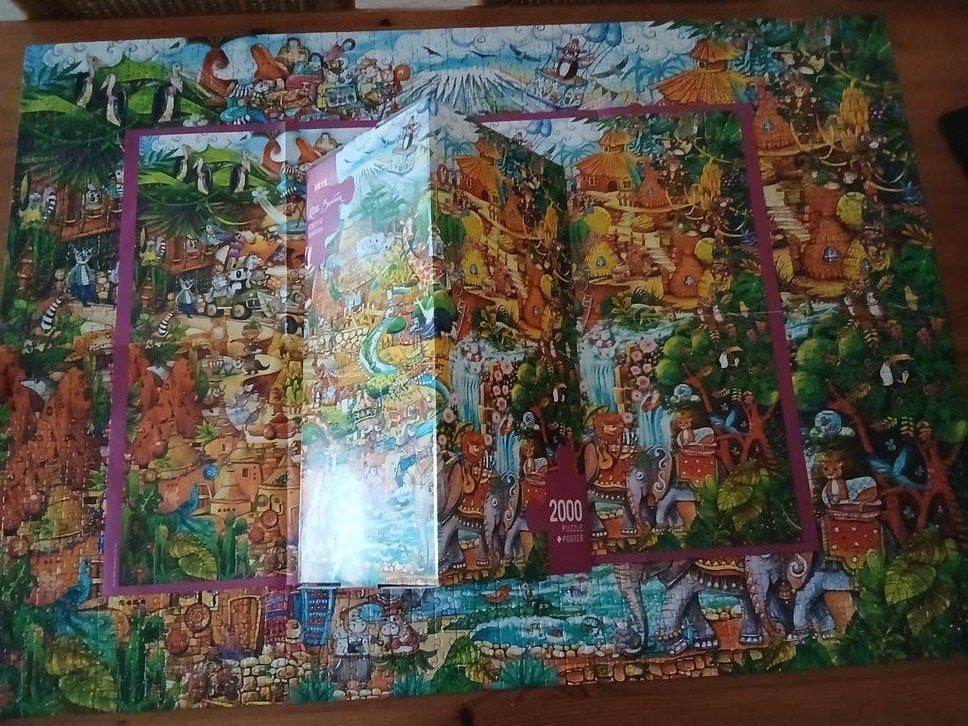 Heye pu,zel, 2000 stukjes. Compleet., Ophalen of Verzenden, Meer dan 1500 stukjes, Zo goed als nieuw