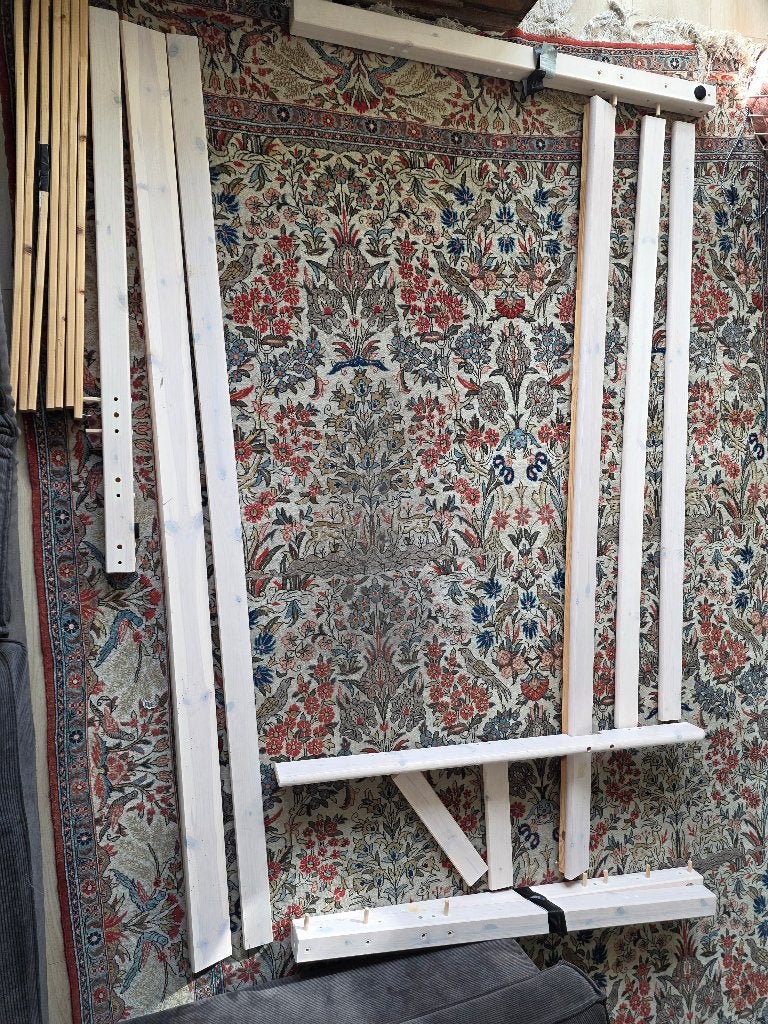 Flexa kinderbed halfhoog met rechte ladder, 85 tot 100 cm, Gebruikt, Ophalen of Verzenden, Hoogslaper of Stapelbed