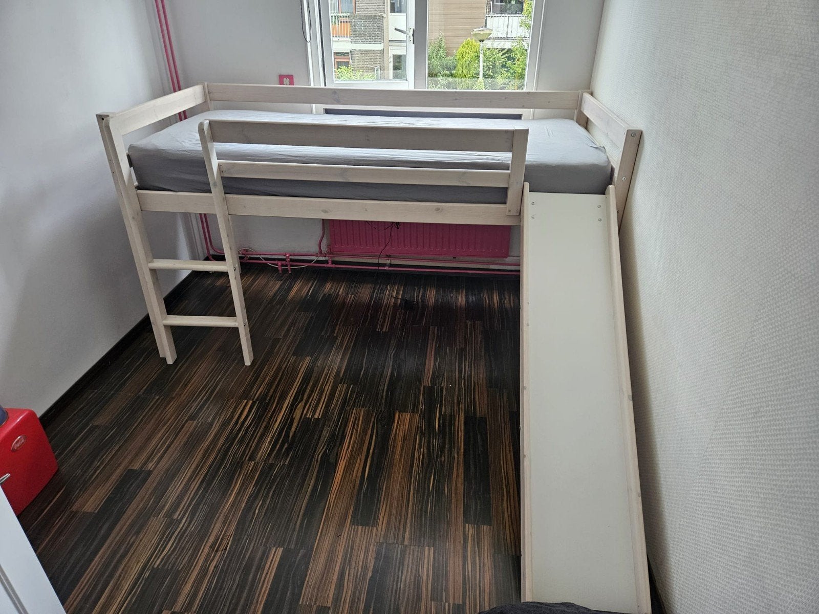 Hoogslaper met glijbaan, Kinderen en Baby's, Kinderkamer | Stapelbedden en Hoogslapers, Ophalen, Gebruikt, Hoogslaper