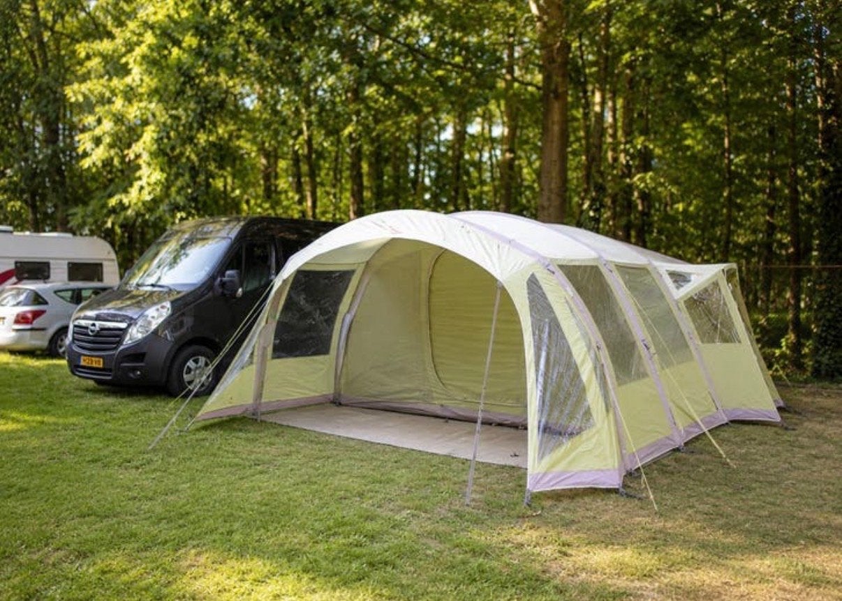 Vango AirBeam 600XL - Opblaasbare 6-persoons gezinstent, Ophalen, Gebruikt, Tot en met 6