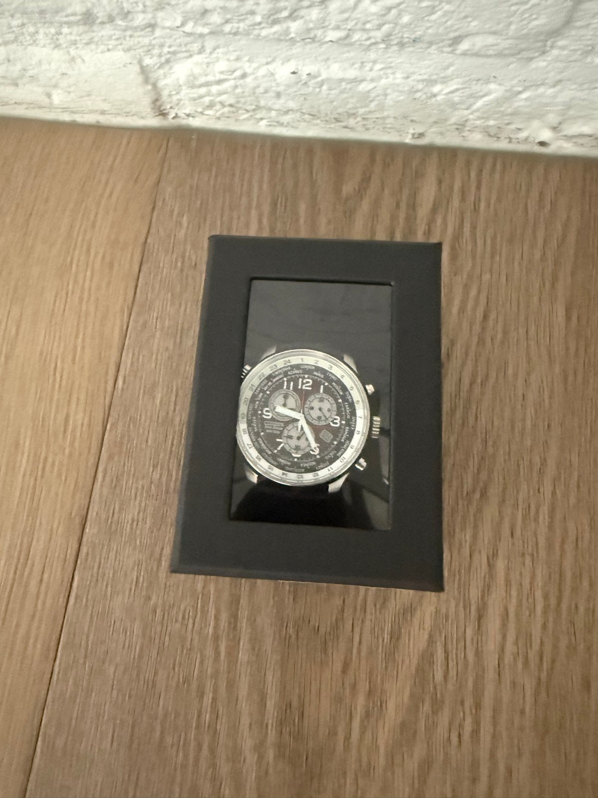 Citizen Eco-Drive AT0361-06E Nieuw in doos, Staal, Overige materialen, Ophalen of Verzenden, Zo goed als nieuw