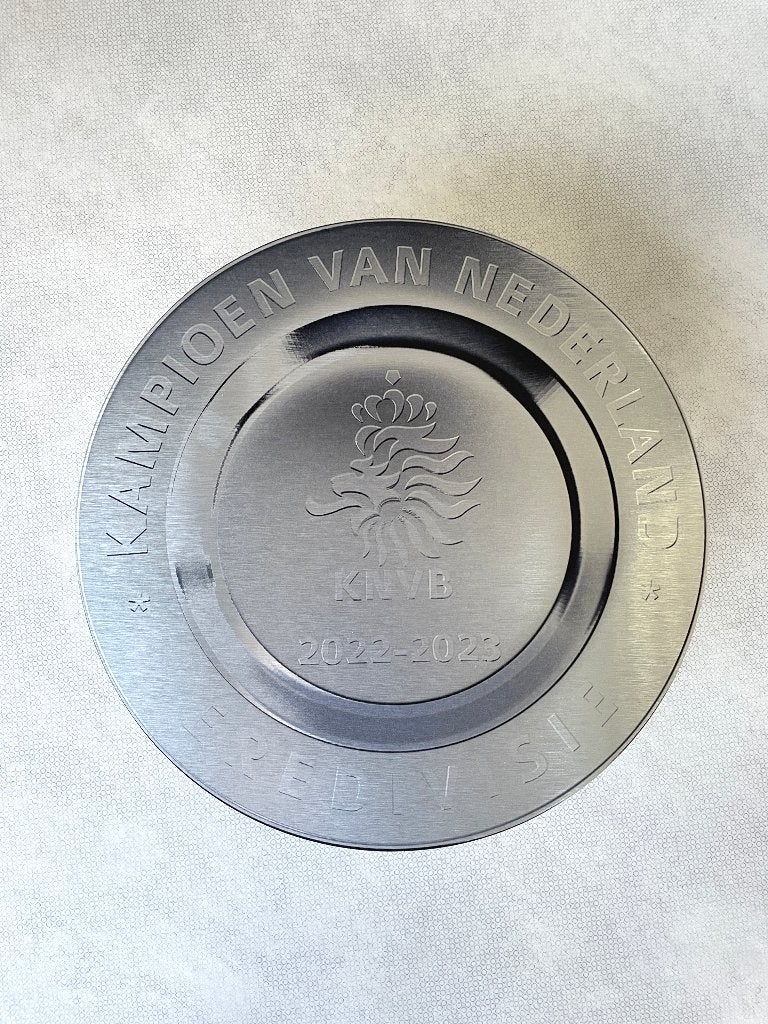 Kampioensschaal Feyenoord, eredivisie 2022 2023, alu,40x40cm, Ophalen of Verzenden, Nieuw, Feyenoord