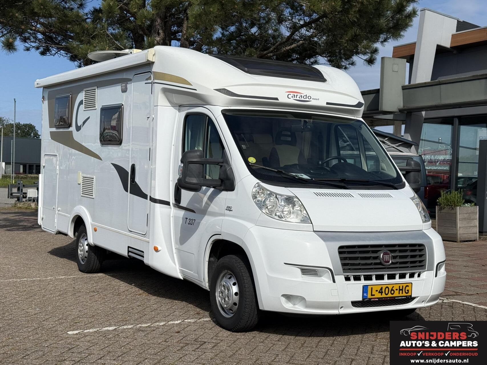 Hymer Capron T 337 elek fietsendrager,enkele bedden, Caravans en Kamperen, Campers, 6 tot 7 meter, Bedrijf, Half-integraal, Carado