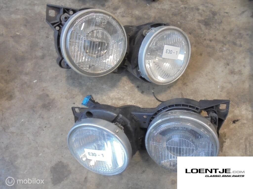 Koplamp set bmw e30 type 2 325i 320i 318i 316, Gebruikt, Ophalen of Verzenden, BMW, BMW