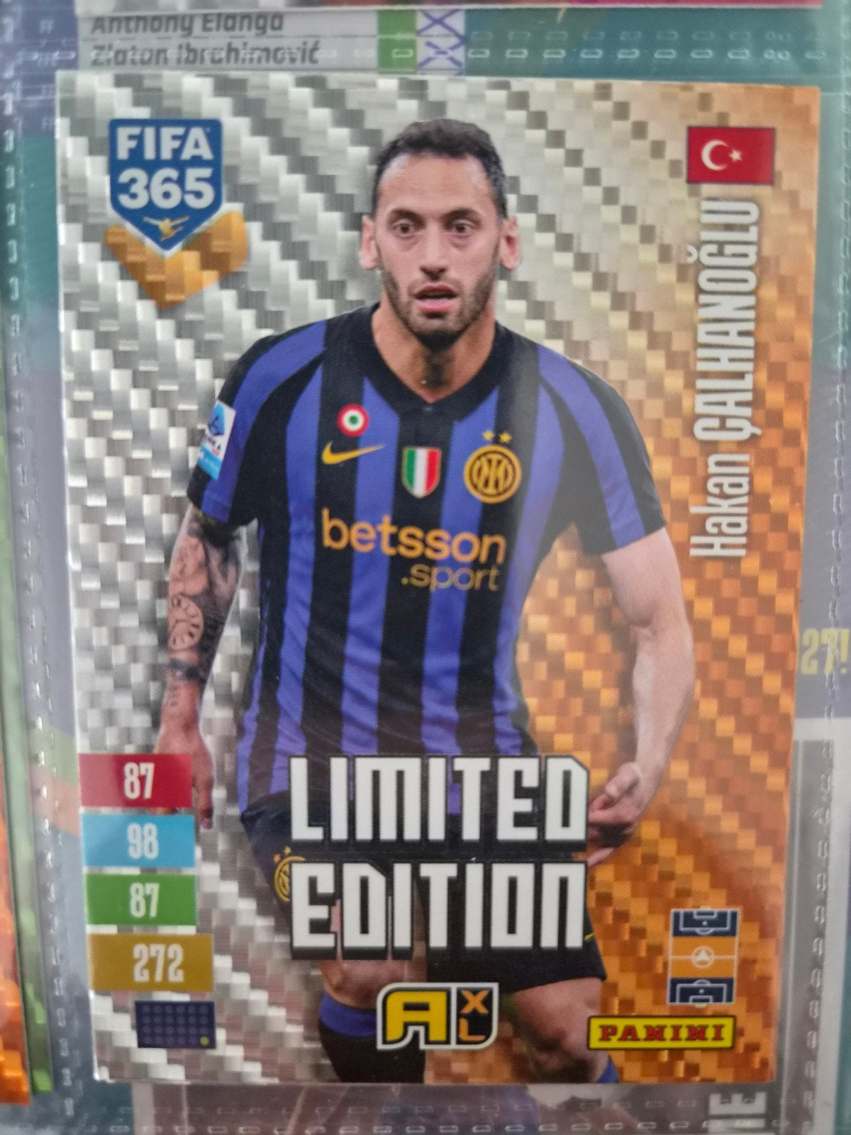 Hakan Çalhanoğlu Limited Edition FIFA 365 Panini adrenalyn, Ophalen of Verzenden, Zo goed als nieuw