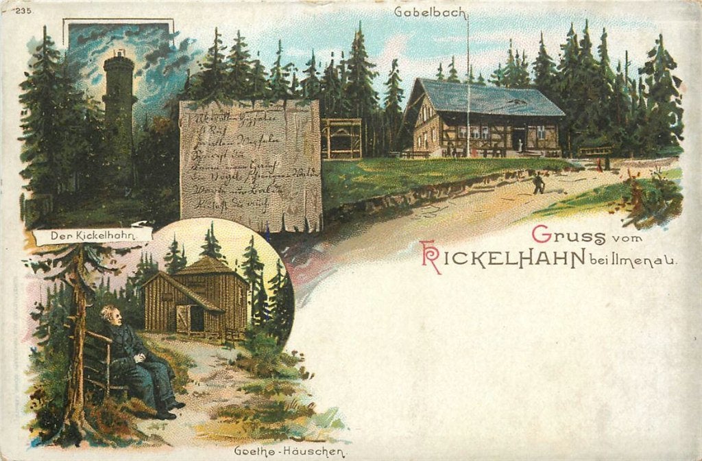 379-164-007 Ilmenau Kickelhahn, Verzenden, Voor 1920, Duitsland
