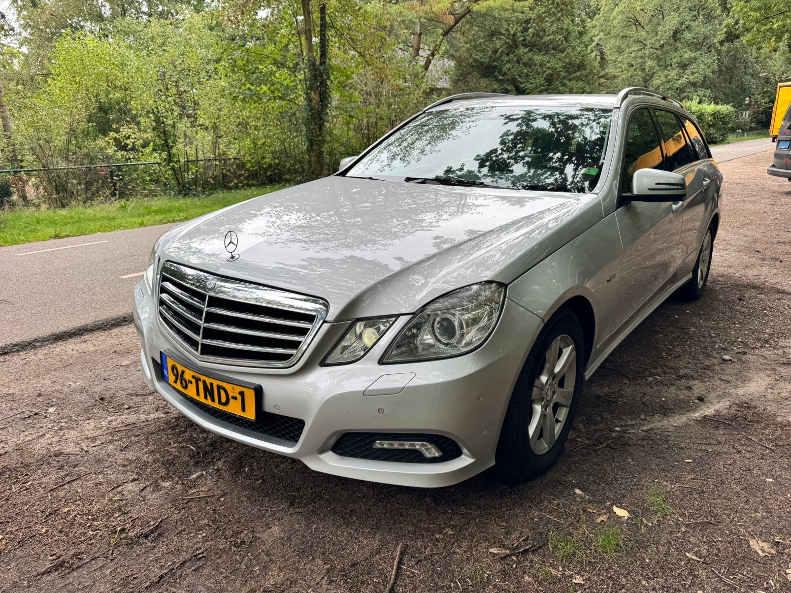 Mercedes-Benz E-Klasse 2.2 CDI E200 Estate AUT 2010 Grijs, Auto's, Automaat, Stationwagon, Diesel, Particulier