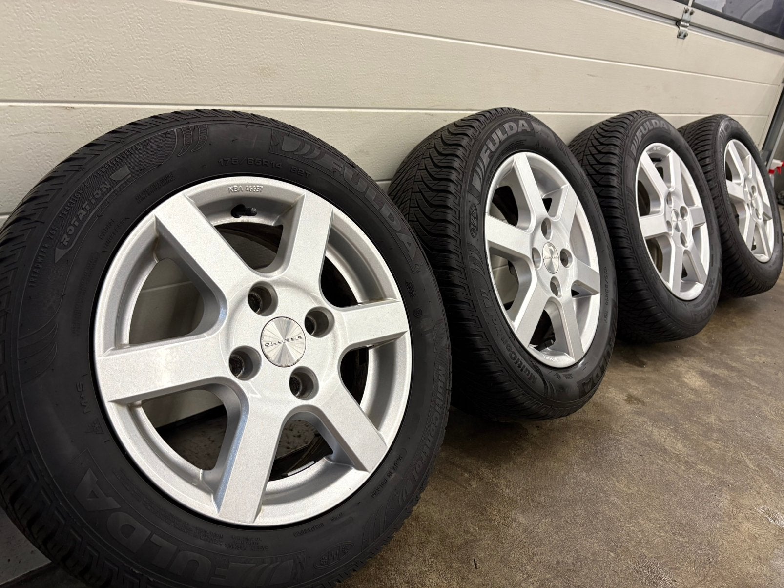 14 inch Ford Ka Orion velgen all season 4x108, 14 inch, Gebruikt, 175 mm, Banden en Velgen