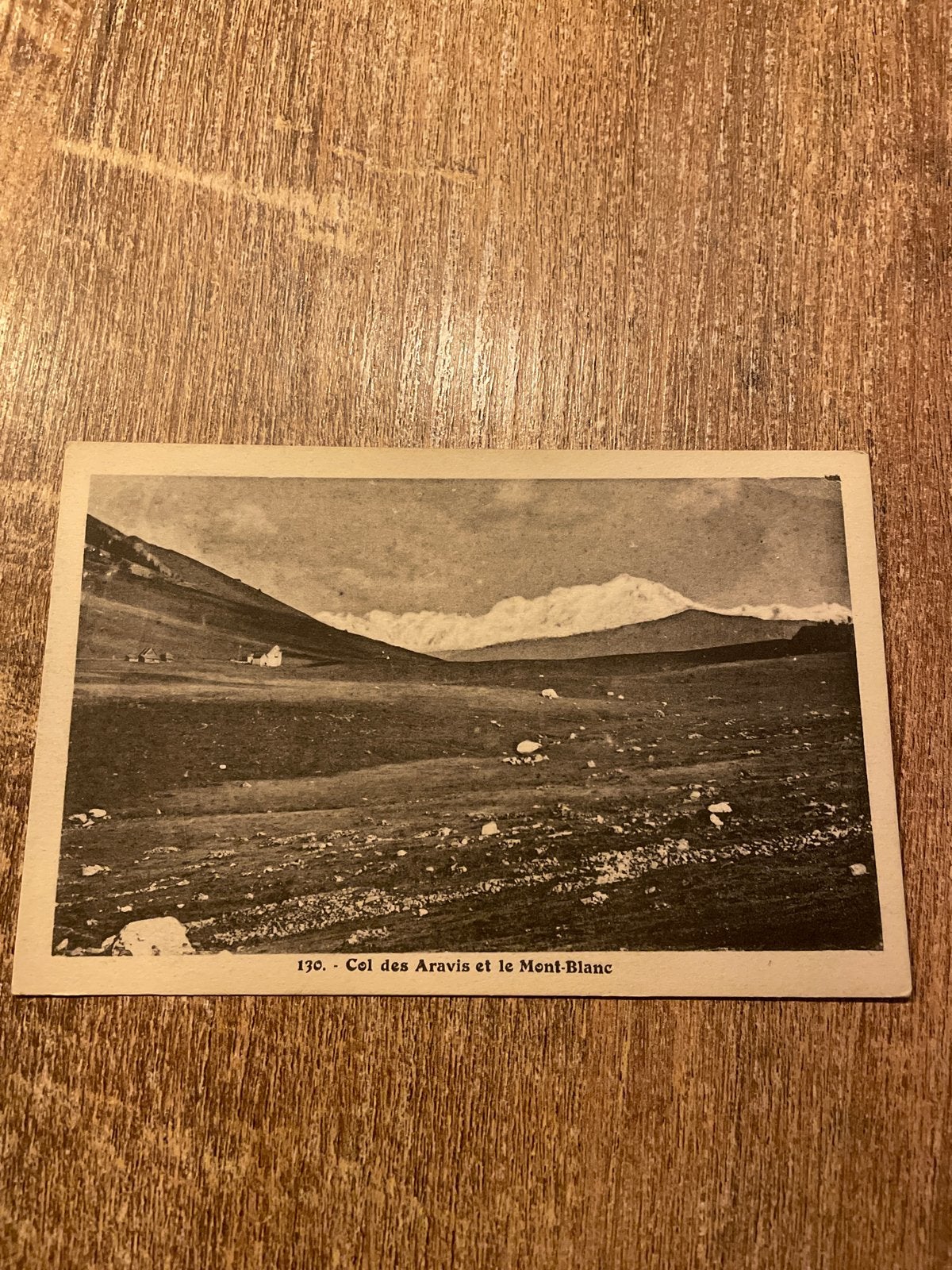 Oude ansichtkaart Col des Aravis en Mont-Blanc (1922), Verzamelen, Ophalen of Verzenden, 1920 tot 1940, Gelopen, Frankrijk