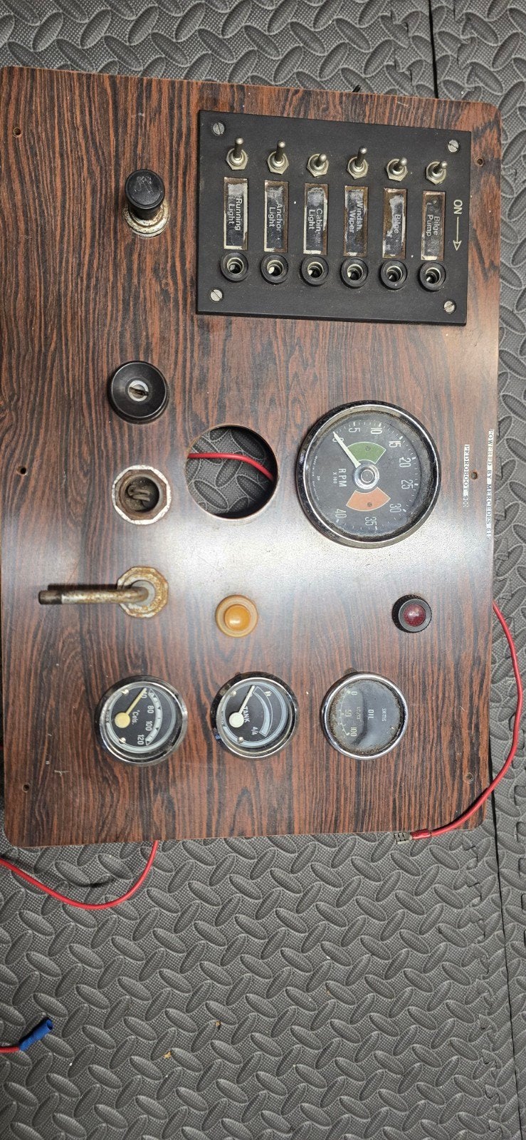 Boot schakelpaneel met meters en schakelaars, Ophalen of Verzenden, Gebruikt, Motor en Techniek