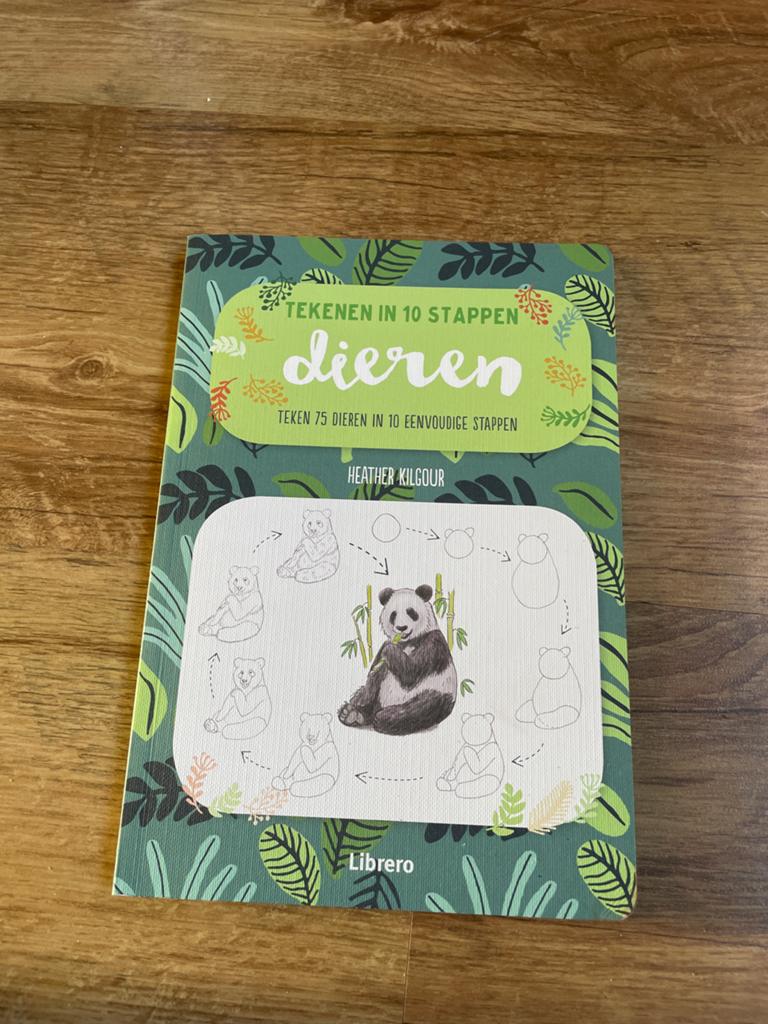 Tekenen in 10 stappen: Dieren - Leer 75 dieren tekenen, Ophalen of Verzenden, Zo goed als nieuw, Boek of Gids