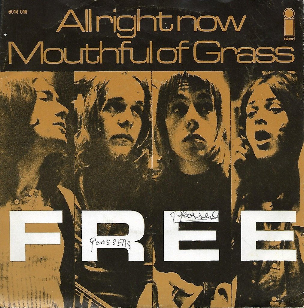 Free - Allright now, Gebruikt, 7 inch, Single, Pop
