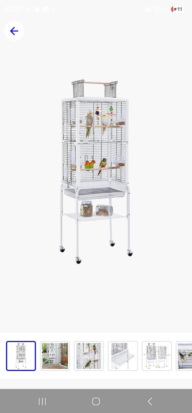 vogelkooi, Ophalen of Verzenden, Zo goed als nieuw, Metaal, Vogelkooi