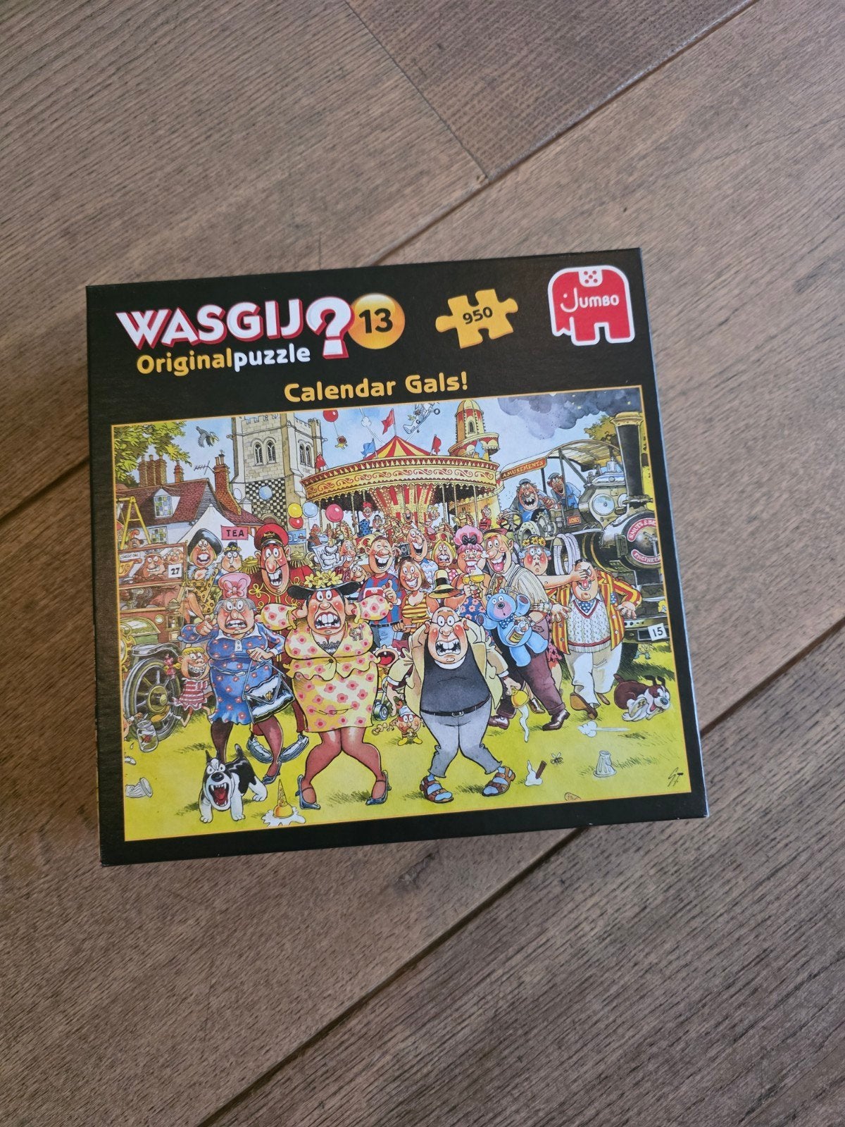 Wasgij Original Puzzel 13: Calendar Gals! 950 stukjes, Ophalen of Verzenden, 500 t/m 1500 stukjes, Gebruikt, Legpuzzel