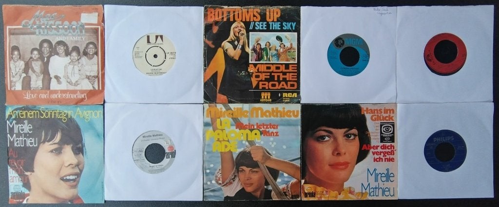 Set 6: 10 singles jaren 70, Gebruikt, Originele persing, 7 inch, Ophalen of Verzenden