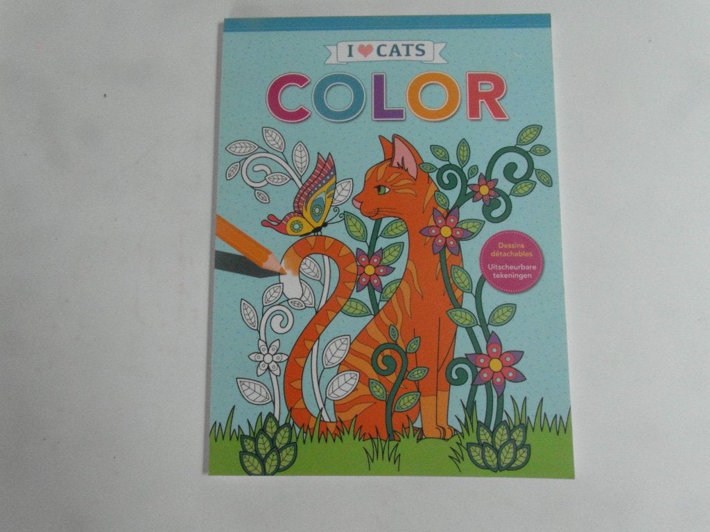 kleurboek I love cats, box met 20 wenskaarten en envelop., Ophalen of Verzenden, Nieuw, Overige typen