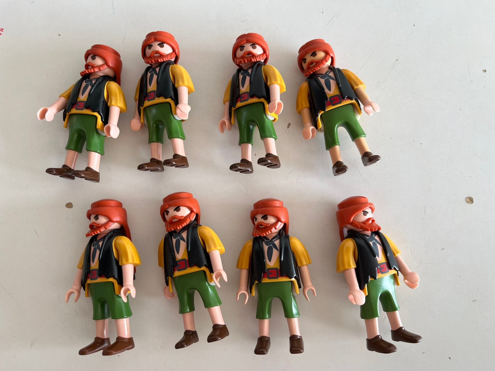 Playmobil losse poppetjes: piraat 8 stuks, Kinderen en Baby's, Ophalen of Verzenden, Gebruikt, Losse onderdelen