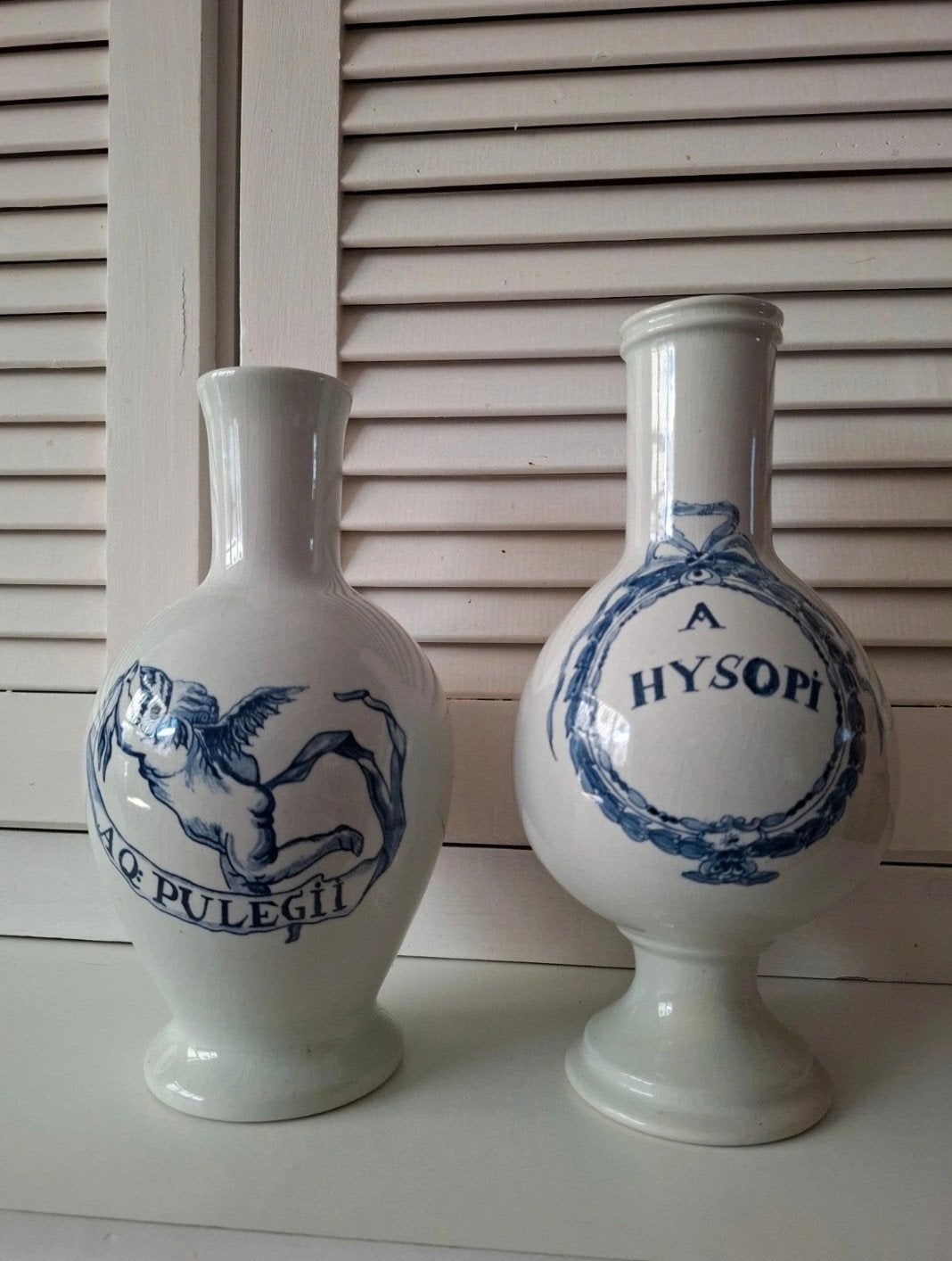 Set van 2 antieke apothekersvazen G.K.B. Delft, Ophalen of Verzenden