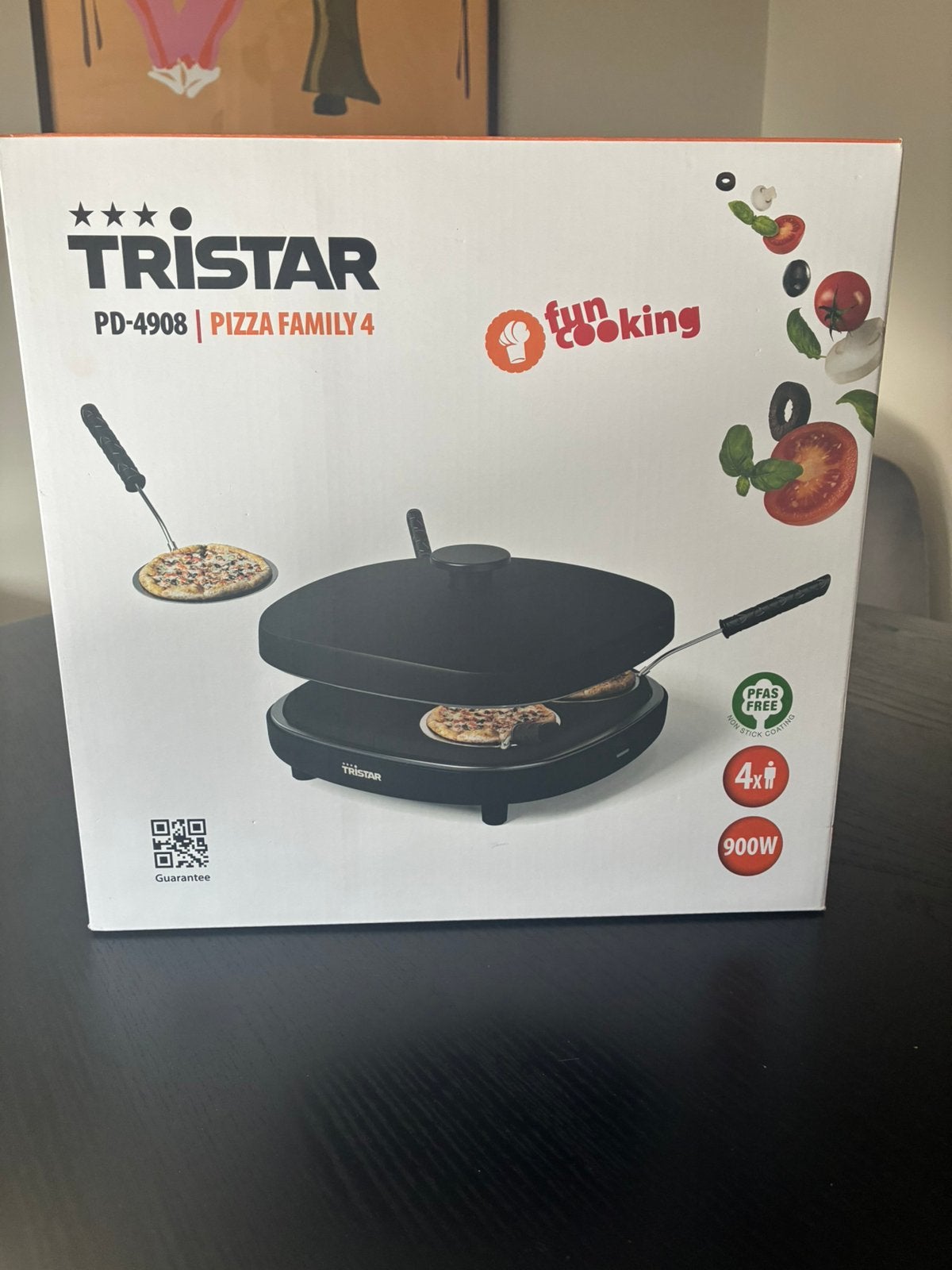 Tristar mini pizza oven / pizzarette (PD4908), Ophalen of Verzenden, Nieuw, 4 t/m 7 personen