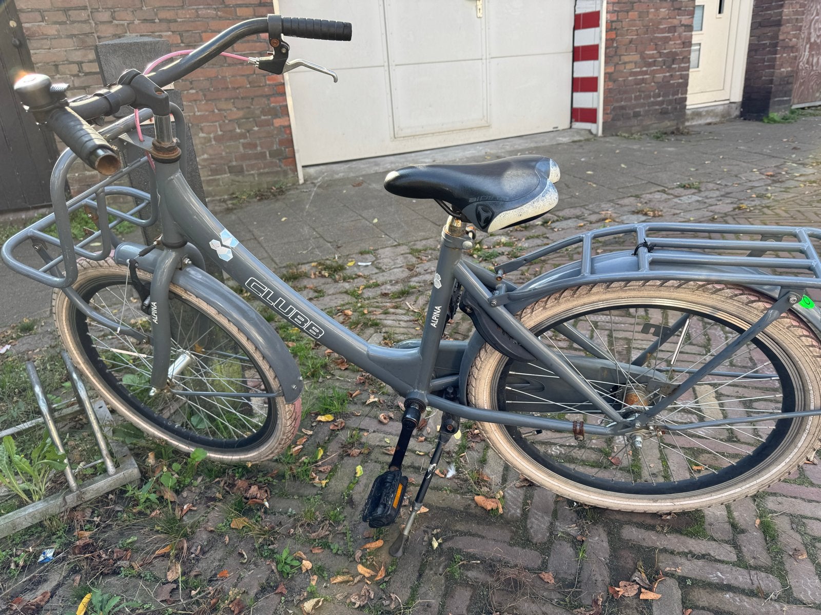 Alpina Clubb Meisjesfiets 22 inch - Grijs, Ophalen, Gebruikt, 22 inch, Handrem