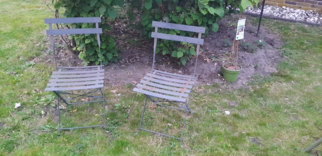 Bistrostoel / opvouwbare tuinstoel / terrasstoel metaal, Ophalen, Gebruikt, Metaal, Inklapbaar