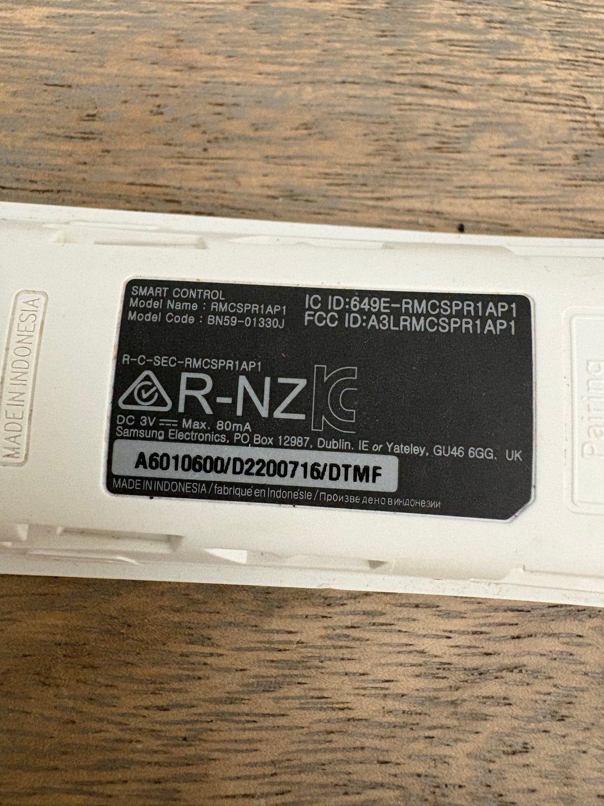 Samsung Smart Control Afstandsbediening RMCSpr1AP1, Ophalen of Verzenden, Zo goed als nieuw, Origineel, Tv