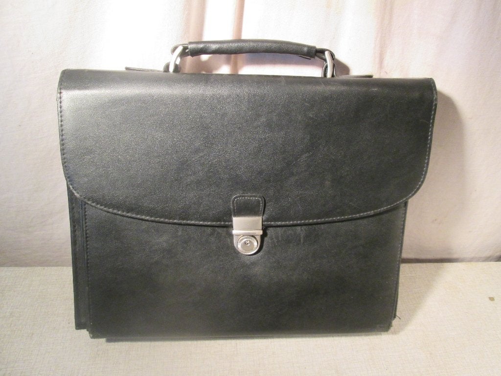 Leuke Lederen Aktetas, 15 inch, Aktetas, Ophalen of Verzenden, Zo goed als nieuw