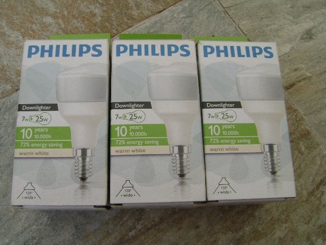 Philips Spaarlamp Downlighter 7W E14, Ophalen of Verzenden, Nieuw, E14 (klein), Spaarlamp