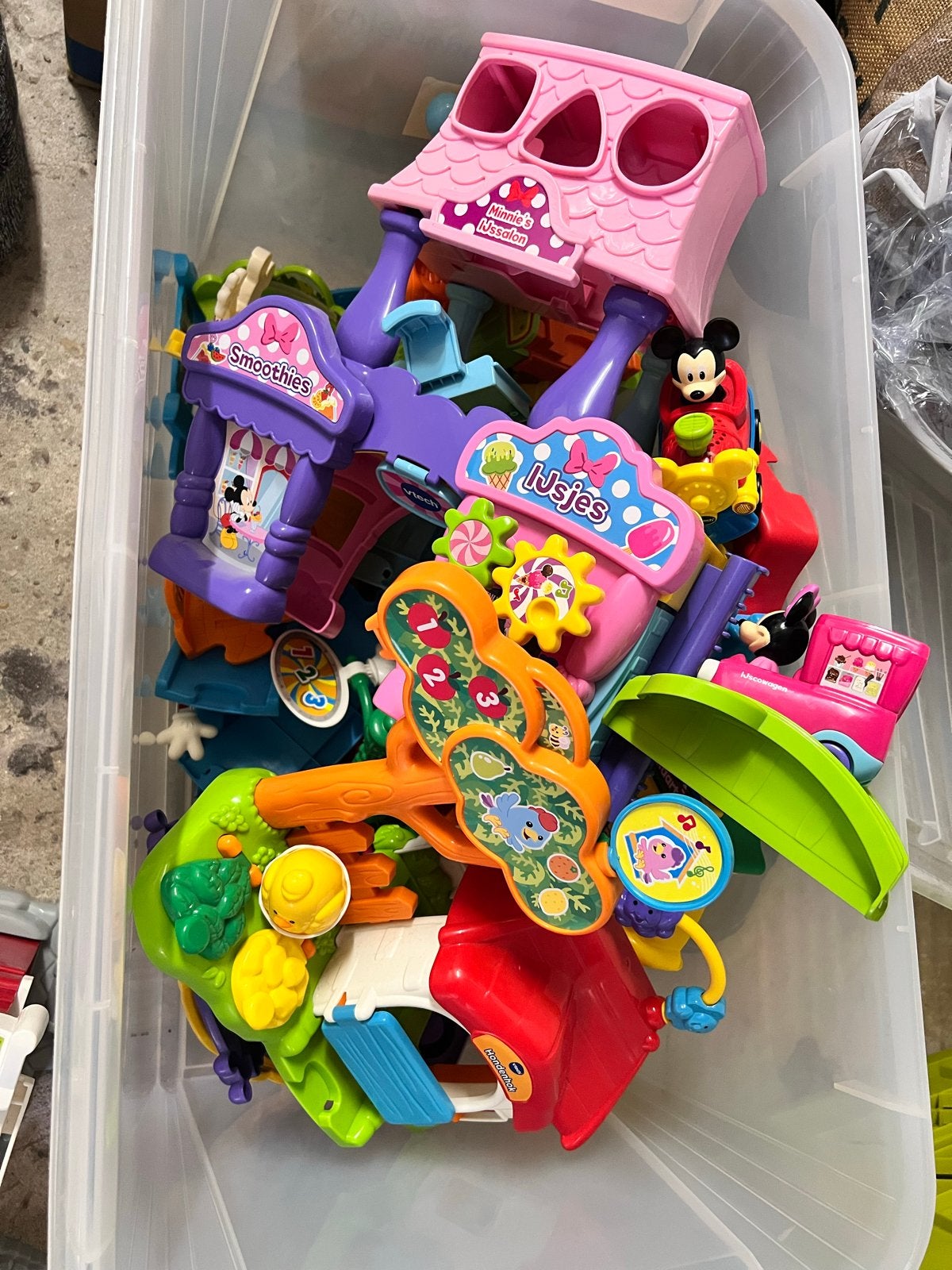 Set V-Tech Toet Toet Auto's, Ophalen, Gebruikt, 2 tot 4 jaar
