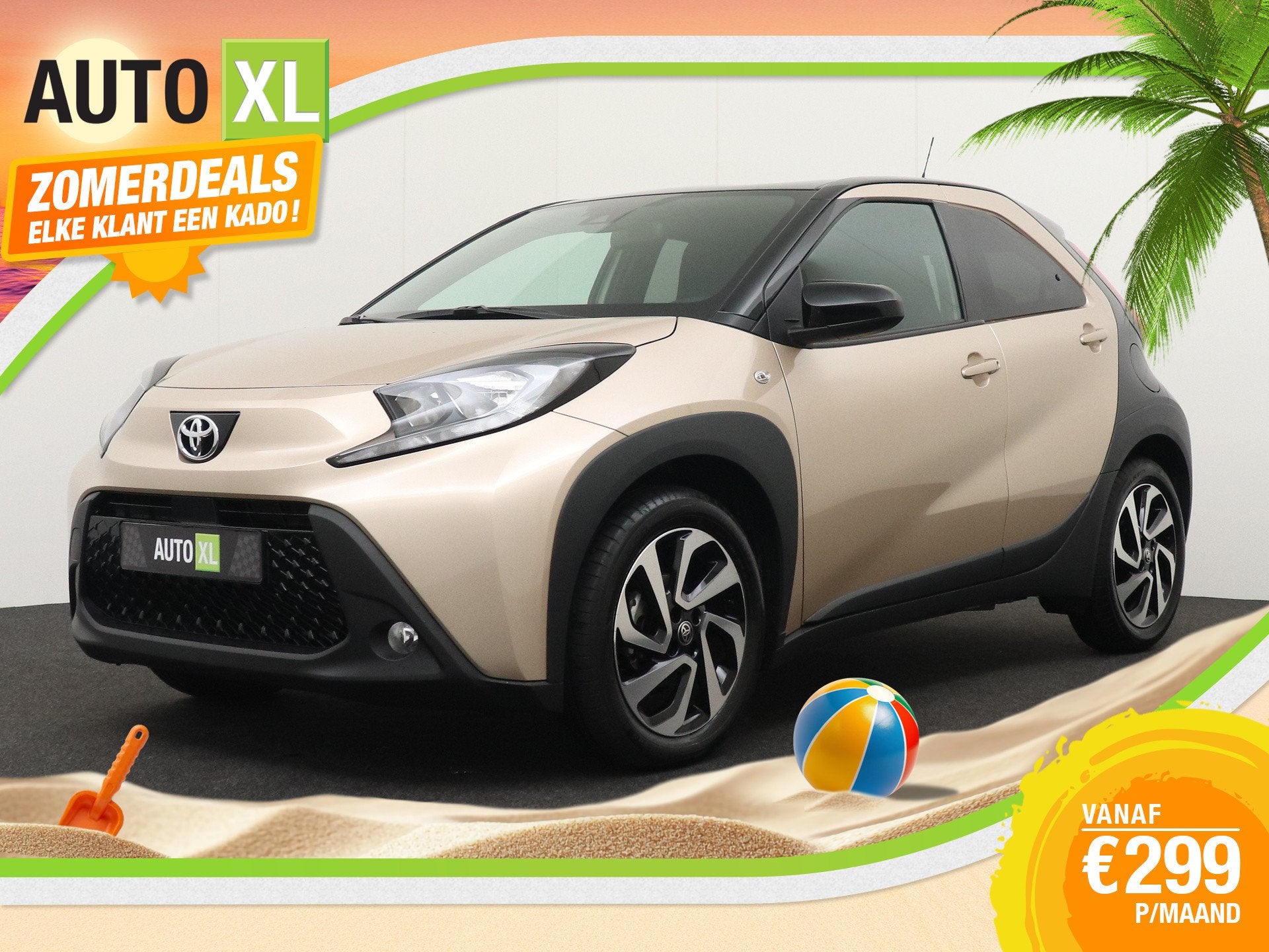 Toyota Aygo X 1.0 Aut. VVT-i S-CVT Play Camera Carplay Adapt, Auto's, Toyota, Stof, Gebruikt, Zwart, 4 stoelen