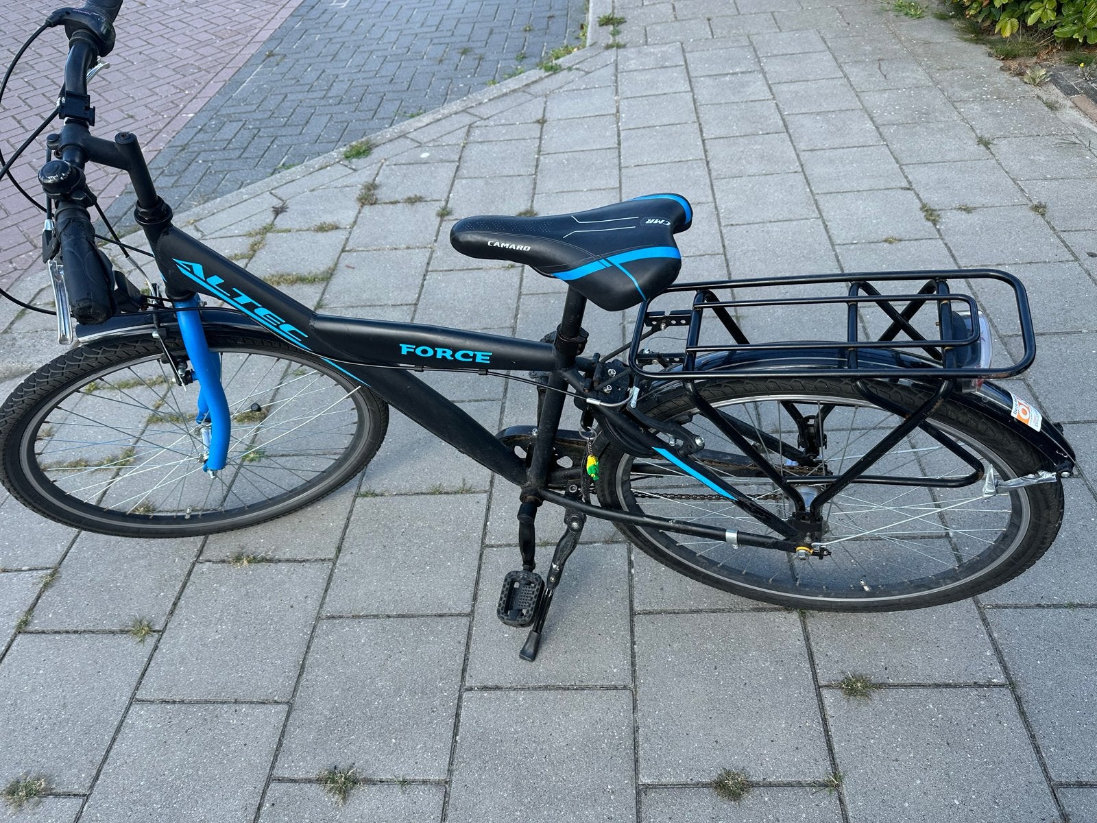 Altec Force Jongensfiets - Zwart/Blauw, Fietsen en Brommers, Fietsen | Jongens, Ophalen of Verzenden, Gebruikt, 20 inch, Versnellingen
