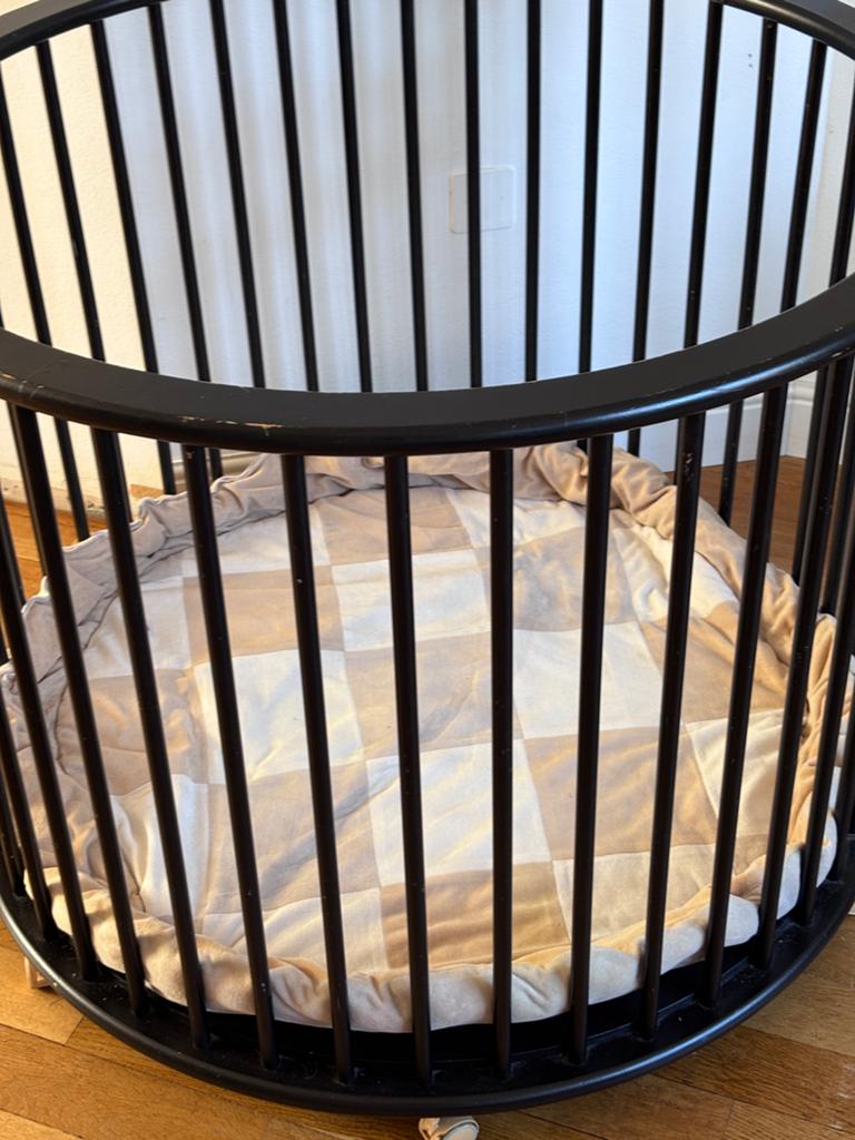 Bopita Ronde Box Zwart - Inclusief Boxkleden, Kinderen en Baby's, Boxen, Ophalen, Gebruikt, Rond, In hoogte verstelbaar