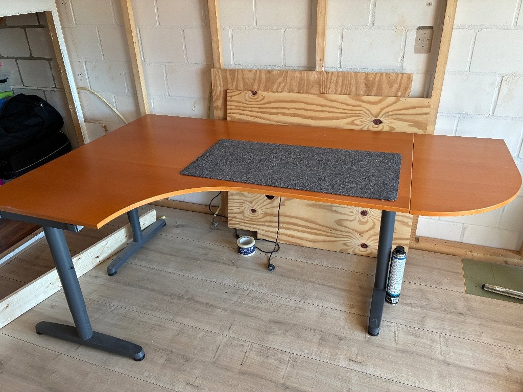 Ikea Galant hoekbureau, Huis en Inrichting, Ophalen, Gebruikt, Hout, Hoekbureau