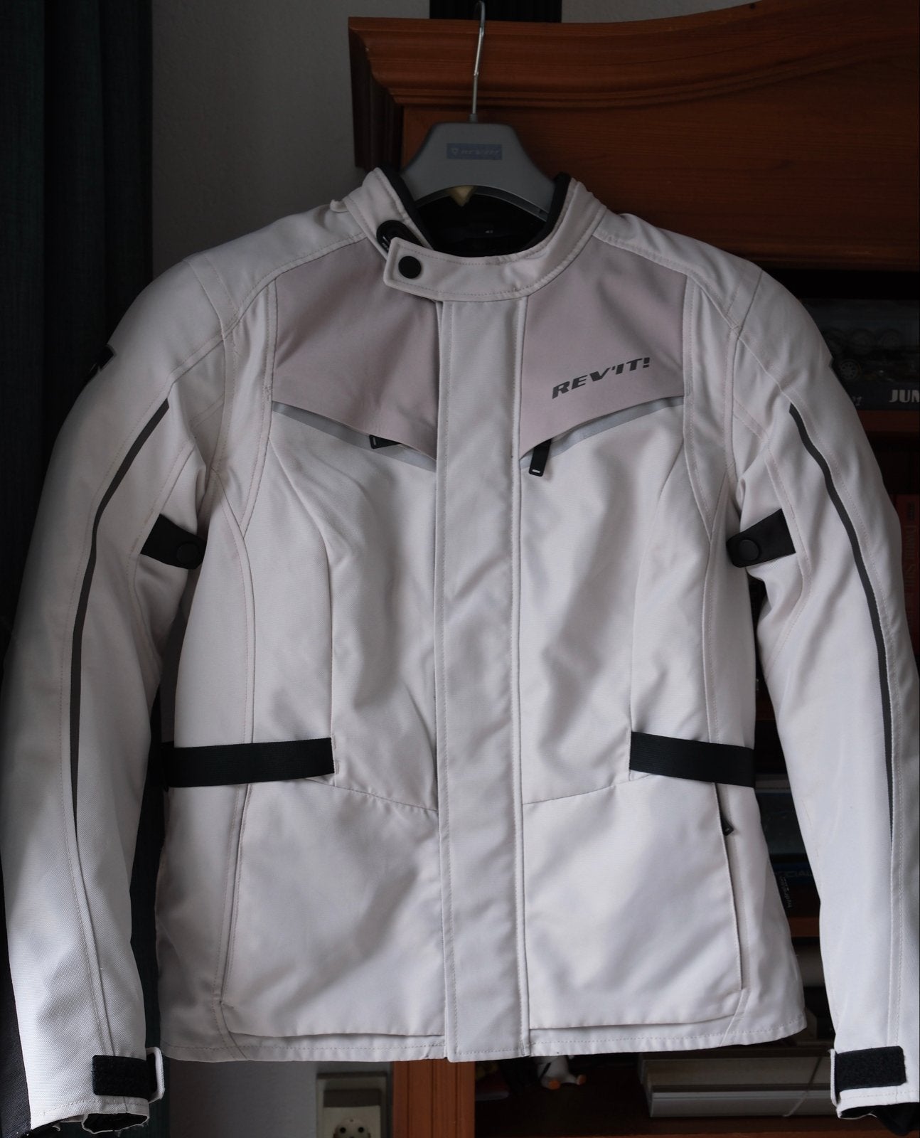 REV'IT! Ladies motorjas met rugbeschermer, maat 42, Ophalen, Tweedehands, Dames, Jas | textiel