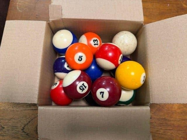 Biljartbal, Ophalen of Verzenden, Gebruikt, Keu of Ballen