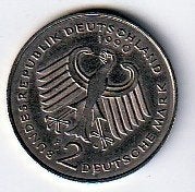 2  mark  1990  J  Duitsland. km. 175, Ophalen of Verzenden, Duitsland, Losse munt
