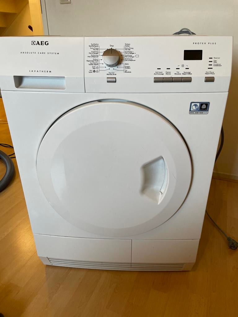 AEG Lavatherm Protex Plus Condensdroger, Ophalen, 8 tot 10 kg, Zo goed als nieuw, Voorlader