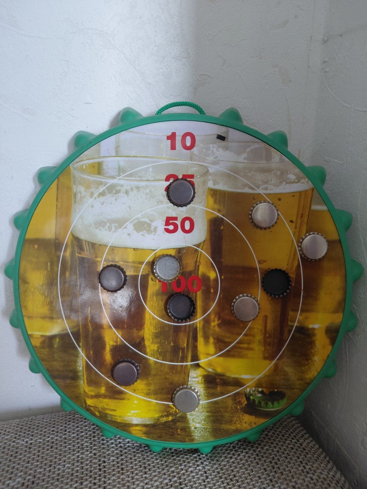 Bierdopjes Magneet Dartbord - 40 cm Doorsnee, Ophalen of Verzenden