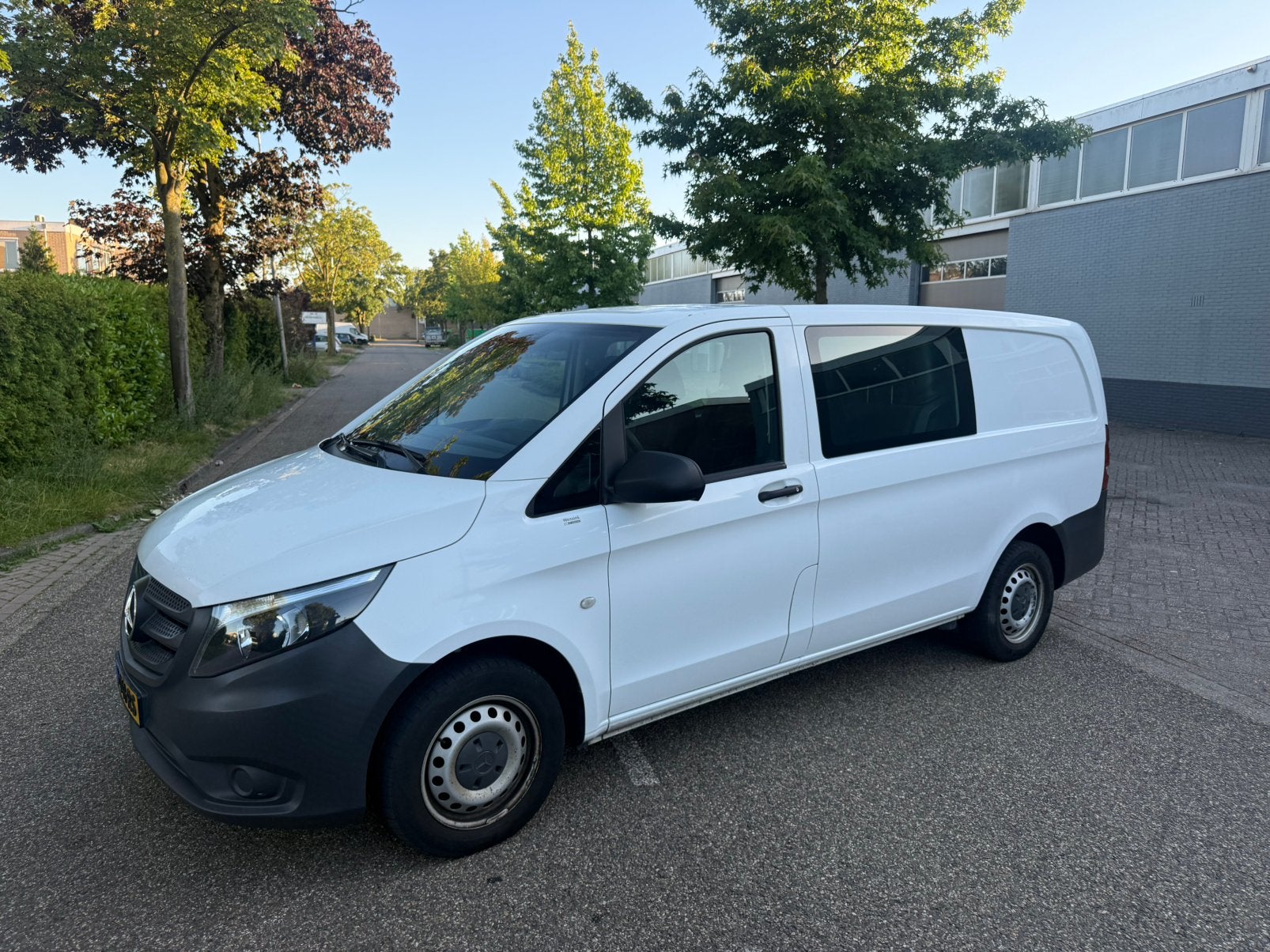 Mercedes-Benz Vito 2.1 114 CDI 100KW 2018 Dubbel cabine, Auto's, 4 cilinders, Wit, Bedrijf, 6 stoelen