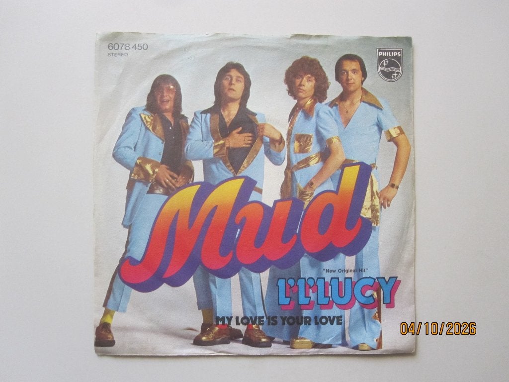 MUD - l l lucy - vinyl 7", Cd's en Dvd's, Gebruikt, 7 inch, Ophalen of Verzenden, Rock en Metal