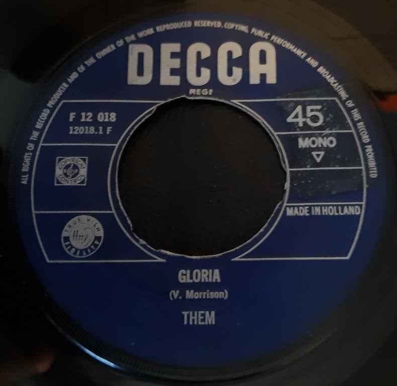 Them ‎– Gloria, Gebruikt, Verzenden, 7 inch, Single