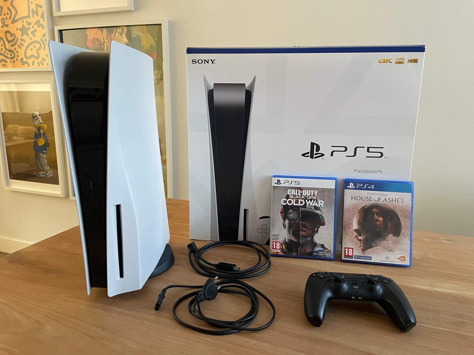 Sony PlayStation 5 Disc Edition + 2 games, Ophalen of Verzenden, Zo goed als nieuw, Playstation 5
