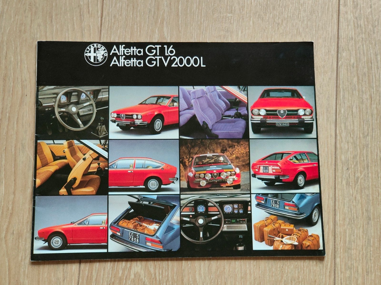 Autofolder Alfa Romeo Alfetta GT16/GTV 2000L, Ophalen of Verzenden, Zo goed als nieuw, Alfa Romeo